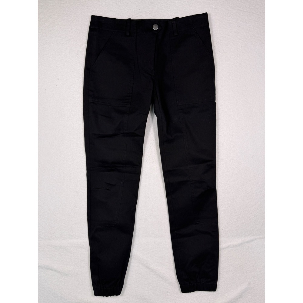 Veronica Beard Field Cargo Pant Women Size 0 Black Slim Tapered PF15SCT6115 NEW